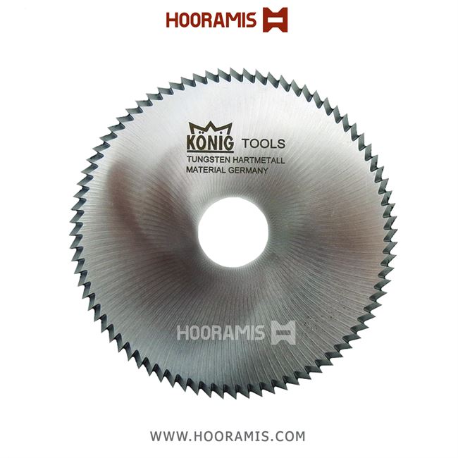 تیغ اره فولادی کوچک چپگرد برش زهوار پلاستیک و uPVC برند Konig Tools ترکیه به ابعاد 32*2.5*95 - Z80