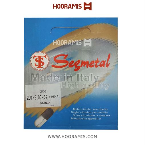 تیغ اره فولادی بزرگ برش زهوار پلاستیک و uPVC برند Segmetal ایتالیا به ابعاد 32*2*200- Z160a 2024-01-13_11-48-14.png