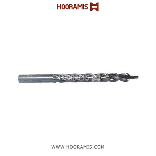 مته دوکاناله نوک دار 10*140*100*11*11*4.5 از جنس Solid Carbide  با رزوه ریز  جهت فرزکاری و شیارزنی در  پروفیلهای uPVC , آلومینیوم و فولادی 